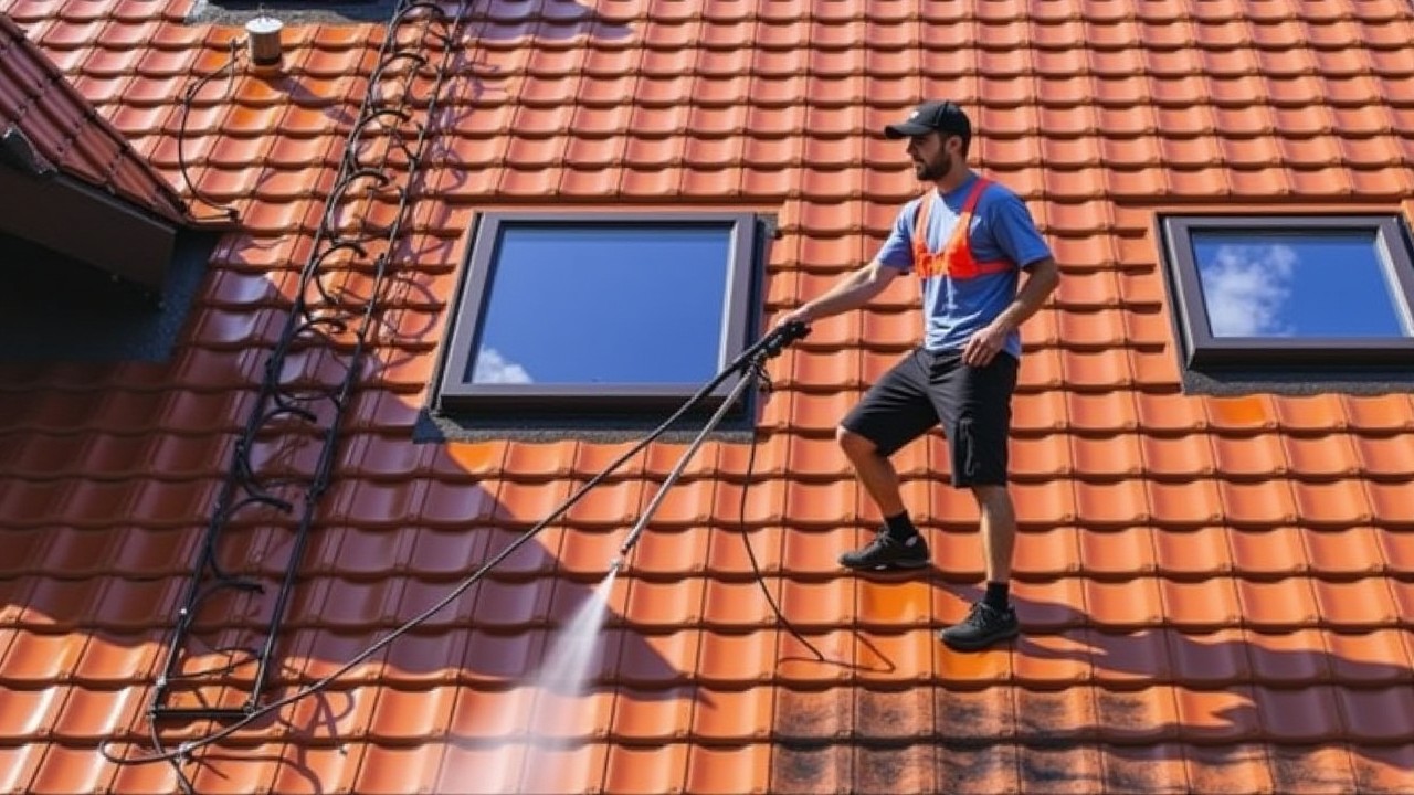 nettoyage de toiture au jet d eau