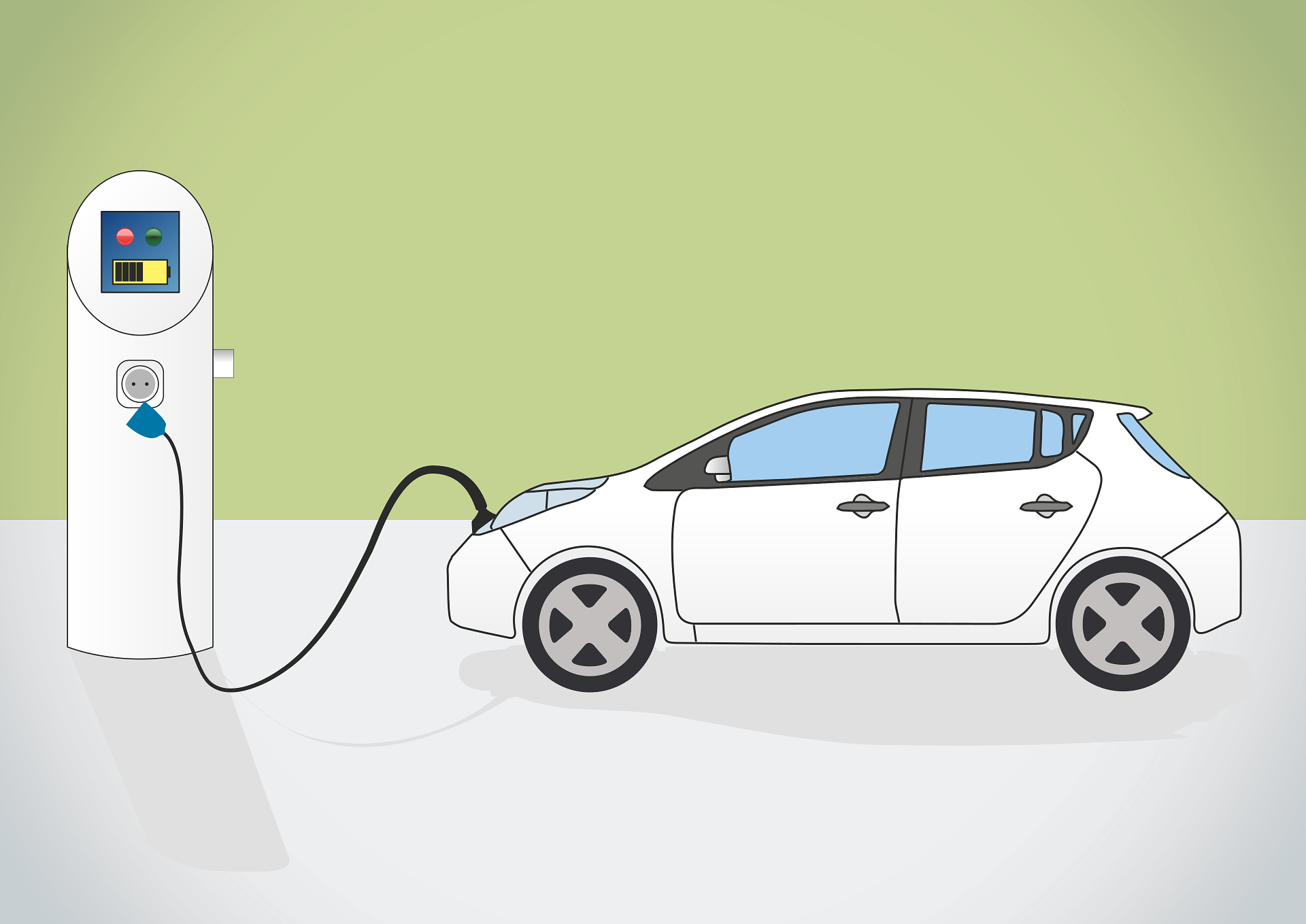 recharge voiture electrique chez moi