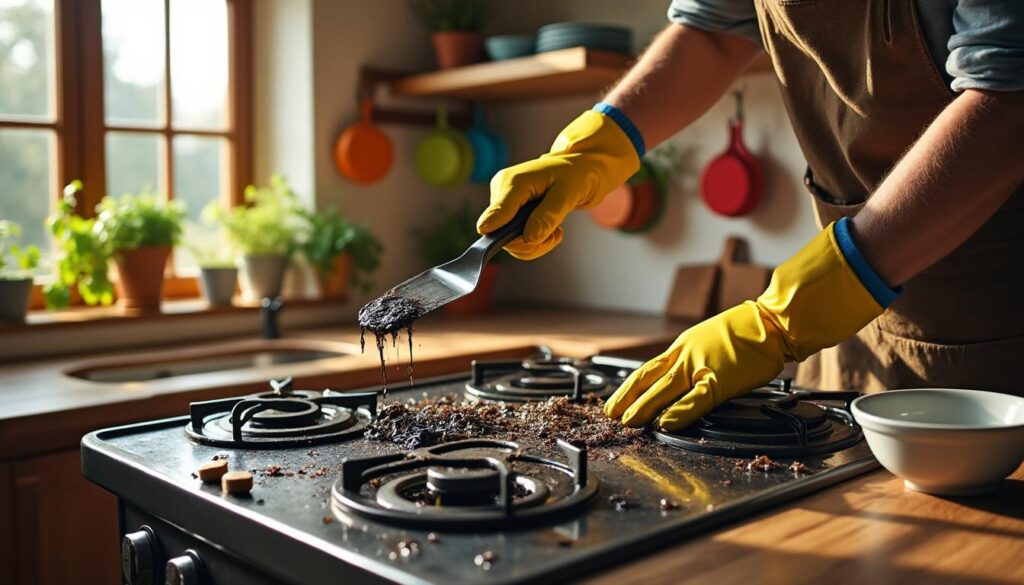 découvrez des solutions efficaces pour enlever du plastique fondu sur un poêle en fonte. astuces simples et conseils pratiques pour restaurer votre poêle sans l’abîmer.