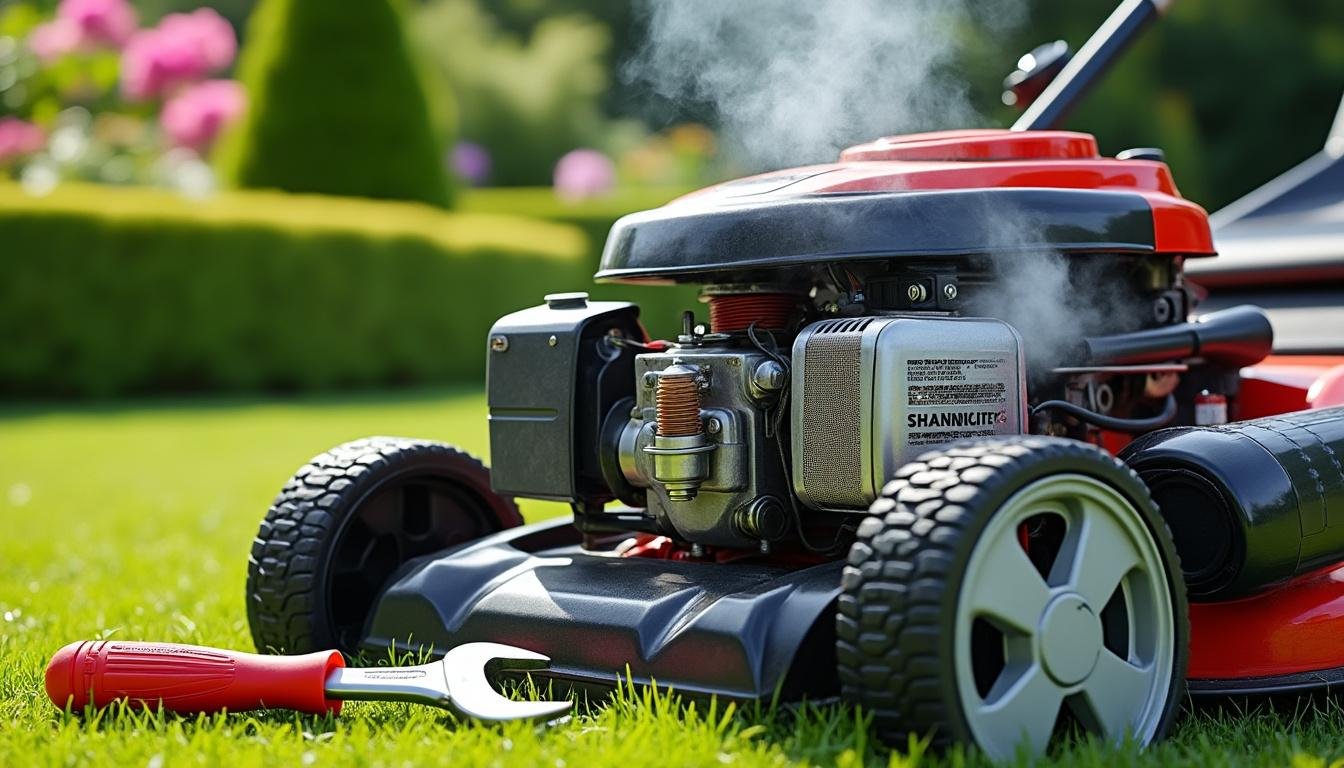Moteur Tondeuse Petarade A Chaud