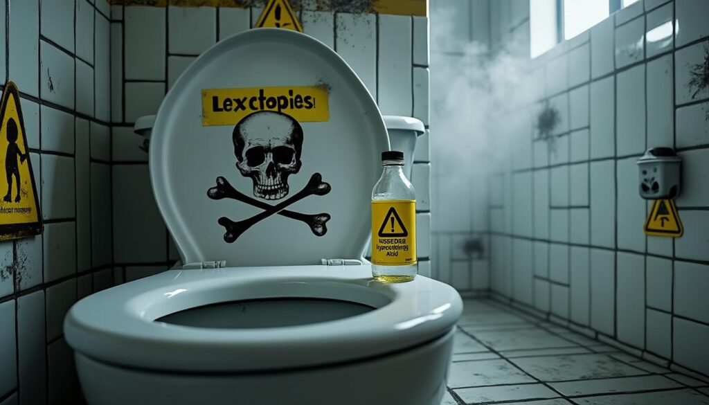 découvrez les dangers réels de l'utilisation de l'acide chlorhydrique dans vos wc : risques pour la santé, dommages sur les canalisations et alternatives plus sûres pour l'entretien de vos toilettes.