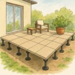 terrasse dalle sur plots