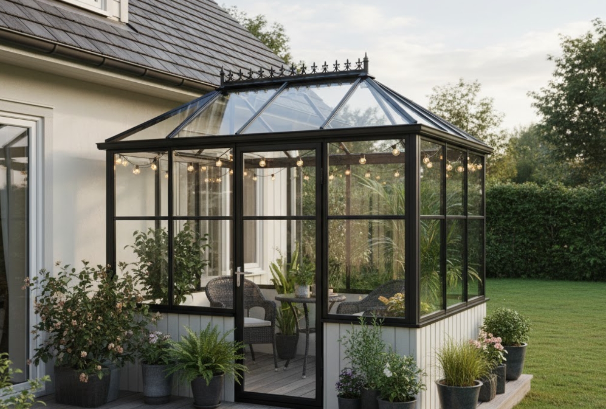 véranda classique de moins de 15m2