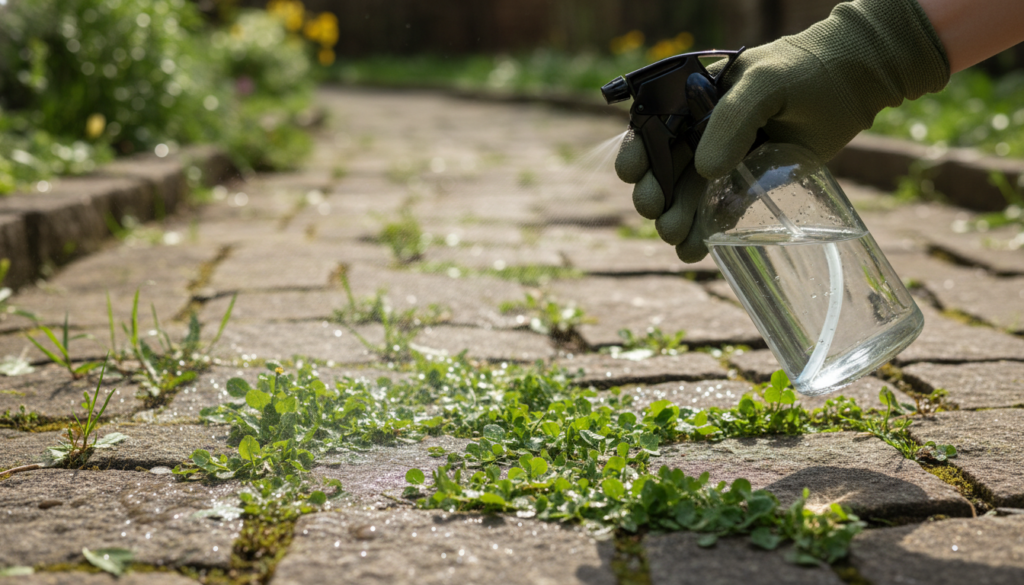 découvrez le secret des professionnels pour éliminer facilement les mauvaises herbes entre les dalles et obtenir une terrasse impeccable sans effort.