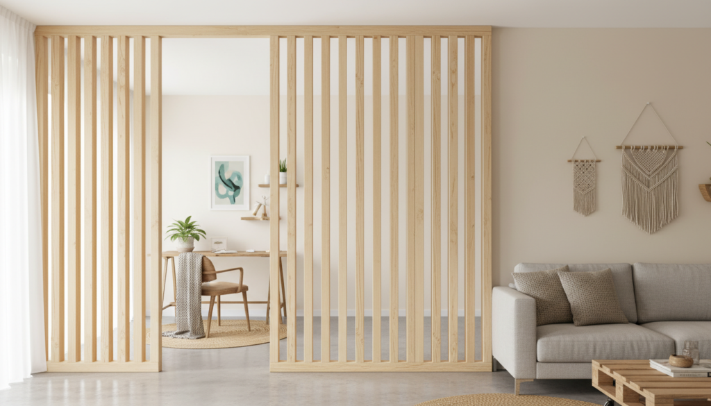 découvrez comment un claustra en bois intérieur peut délimiter vos espaces avec élégance et style, alliant fonctionnalité et esthétique pour votre maison.