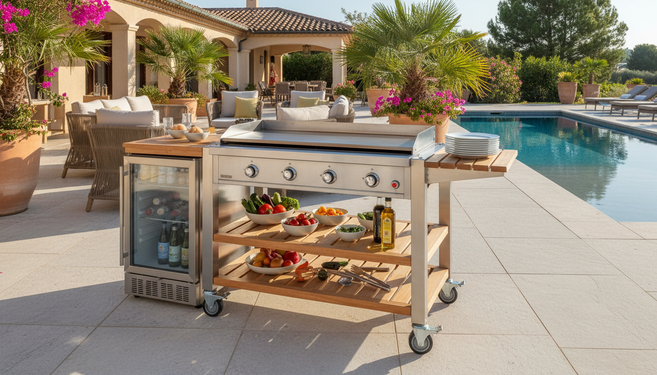 découvrez pourquoi la desserte plancha est l'accessoire incontournable pour réussir vos barbecues d'été et profiter pleinement de vos repas en extérieur.